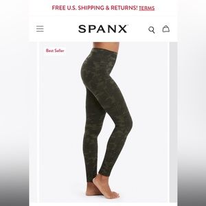 NWOT Seamless SPANX Camo Leggings